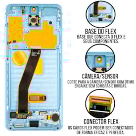 Frontal Tela Display LCD Samsung Galaxy S20 - Skytech