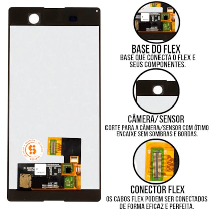 Frontal Tela Display LCD Sony Xperia M5 - Skytech