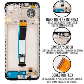 Frontal Tela Display LCD Xiaomi Redmi 10C - Skytech