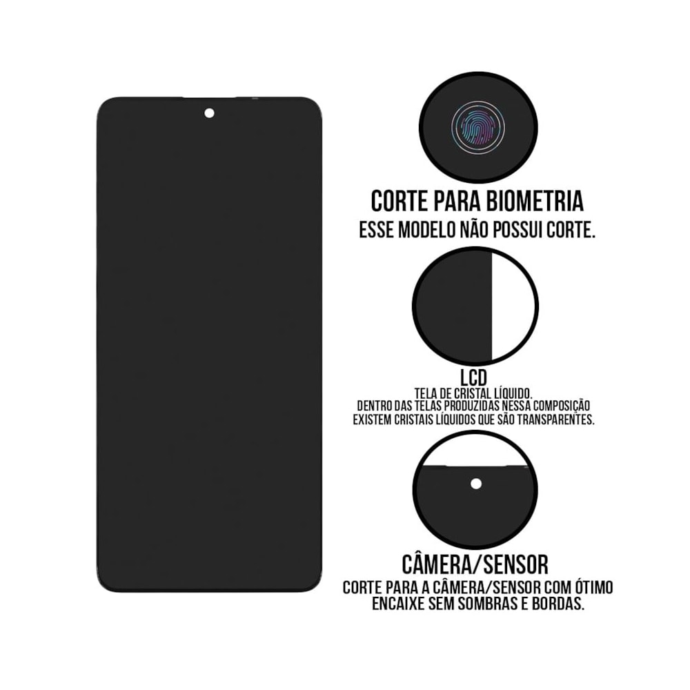 Frontal Tela Display LCD Xiaomi Redmi Note 13 Pro 5G Poco X6 Pro