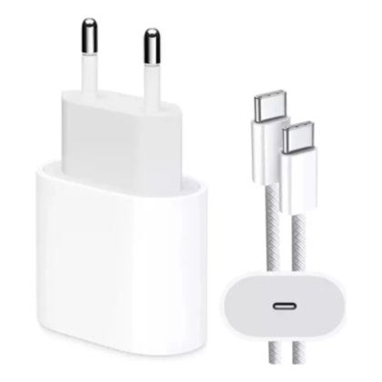 Kit Apple (Fonte + Cabo Tipo C + Tipo C)