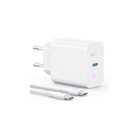 Kit Fonte + Cabo Tipo C Rápido PD 20w 1HORA
