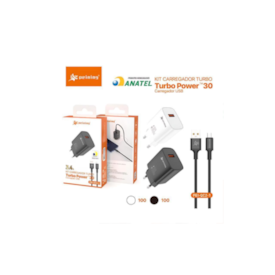Kit Fonte Usb + Cabo Turbo 3.4A Peining