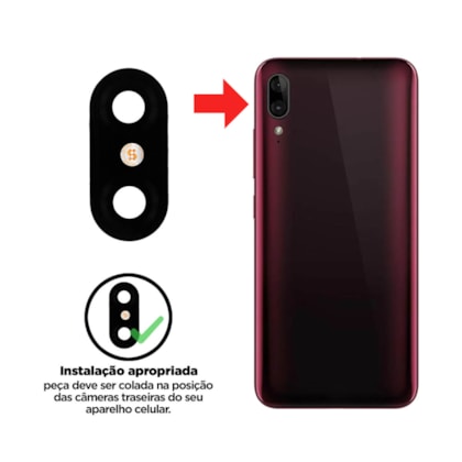 Lente da Câmera Motorola Moto E6 Plus