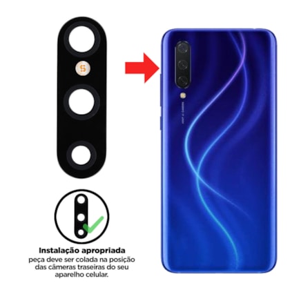 Lente da Câmera Xiaomi Mi 9 Lite