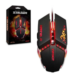 Mouse Gamer LED Metalizado com Fio Xsoldado Infokit GM-705