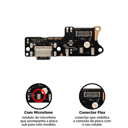 Placa Sub Xiaomi Redmi 9T - Poco M3