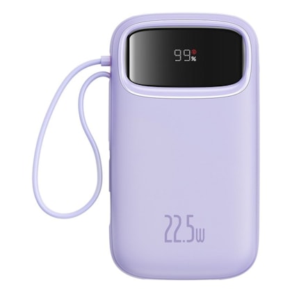 Power Bank Carregador Digital Qpow2 Tipo C + Lightning 22.5W 10000Mah Baseus