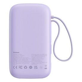 Power Bank Carregador Digital Qpow2 Tipo C + Lightning 22.5W 10000Mah Baseus