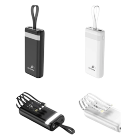 Power Bank Carregador Portatil 4 Tipos De Cabos 20000mah - Peining