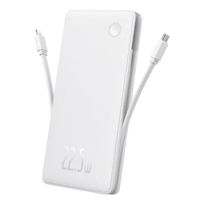 Power Bank Carregador Portatil Airpow Lite Dual-cabo 10000mah 22,5w