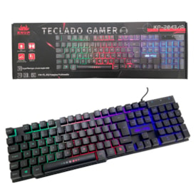 Teclado Gamer LED Semi Mecânico Knup KP-2043/A